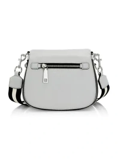 Shop Marc Jacobs Small Nomad Leather Crossbody Bag In Swedish Grey