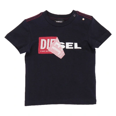 Shop Diesel T-shirt In Blu