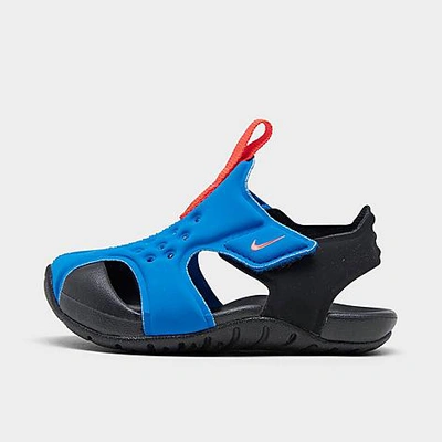Shop Nike Boys' Toddler Sunray Protect 2 Hook-and-loop Sandals In Blue