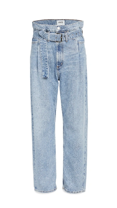 Shop Agolde Reworked '90s Paperbag Jeans In Revival