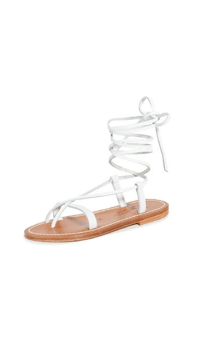 Shop Kjacques Triserias Sandals In Pul Blanc