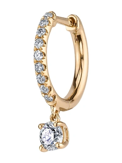 Shop Anita Ko 18kt Yellow Gold Huggie Diamond Earring In Not Applicable