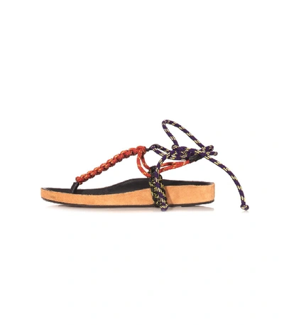 Shop Isabel Marant Loreco Sandal In Natural In Multi