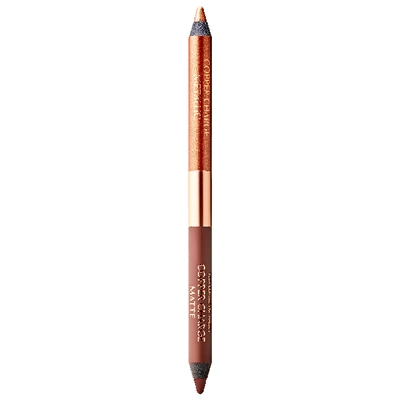 Shop Charlotte Tilbury Matte & Metallic Double Ended Eyeliner - Eye Color Magic Collection Copper Charge 0.17 Oz./ 5g