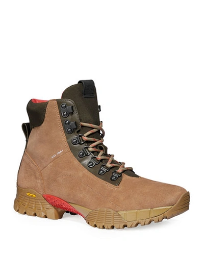 Shop Coach Men's Hybrid Urban Suede Hiking Boots In Brown
