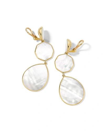 Shop Ippolita 18k Gelato Crazy-eight Clip-on Earrings In Oyster