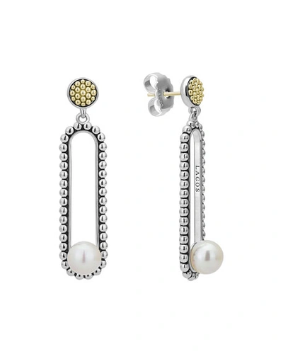 Shop Lagos Luna Pearl Drop Earrings, 7mm