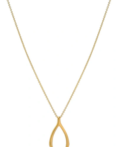 Shop Zoe Lev Jewelry 14k Gold Wishbone Necklace