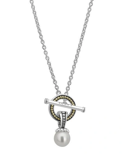 Shop Lagos Luna Pearl Toggle Necklace