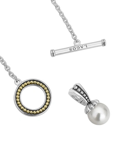 Shop Lagos Luna Pearl Toggle Necklace