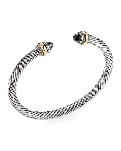 Shop David Yurman Cable Classics Bracelet With Black Onyx