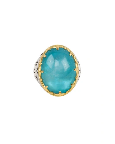 Shop Konstantino Astria Oval Aquamarine Ring