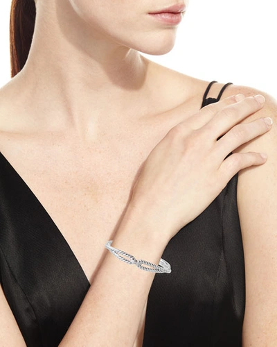 Shop David Yurman Cable Loop Bracelet With Diamonds