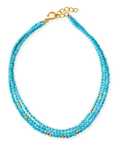 Shop Dina Mackney 3-strand Turquoise Necklace