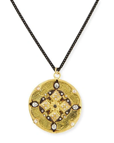 Shop Armenta Diamond Shield Pendant Necklace, 30"l