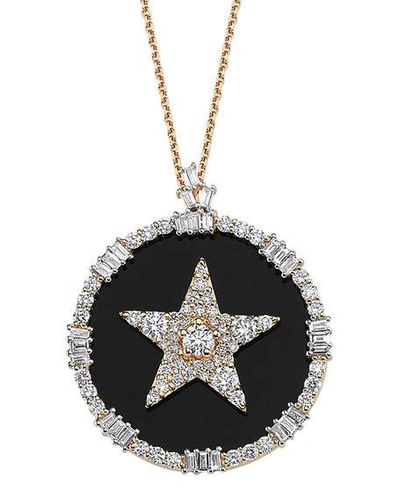 Shop Beegoddess Sirius Stat 14k Diamond Pave Necklace