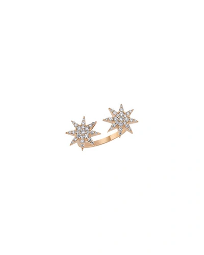 Shop Beegoddess Venus Star 14k Diamond Split Ring
