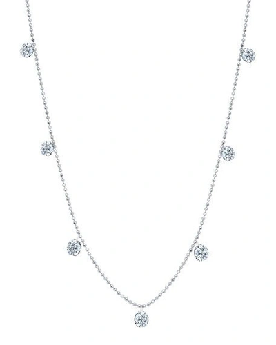 Shop Graziela Gems 18k White Gold Floating Diamond Necklace
