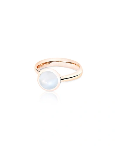 Shop Tamara Comolli Bouton 18k Rose Gold Small Sand Moonstone Ring