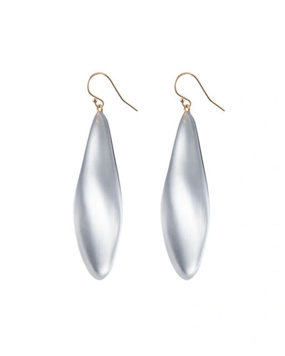 Shop Alexis Bittar Long Leaf Earrings In Silver