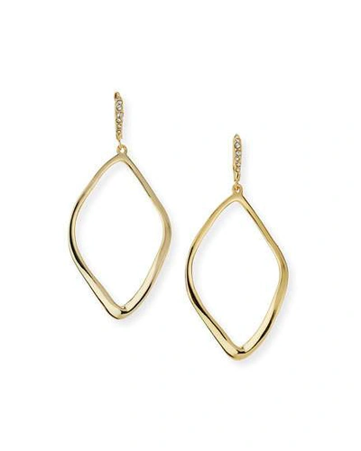 Shop Alexis Bittar Sculpted Aura Teardrop Earrings In Gold