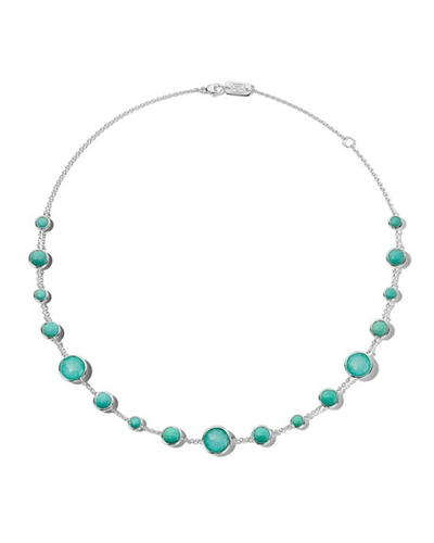 Shop Ippolita Lollitini Sterling Silver Necklace, 16" In Blue