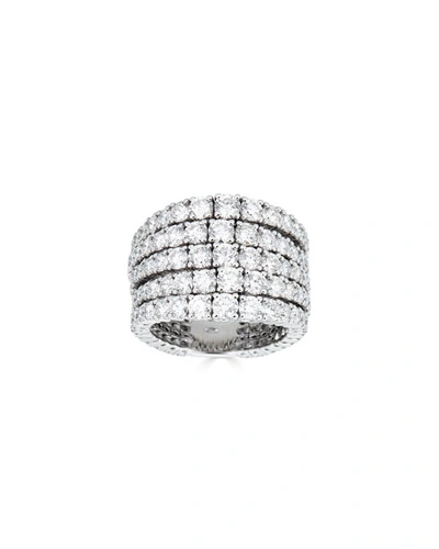 Shop Zydo 18k White Gold 5-row Diamond Ring