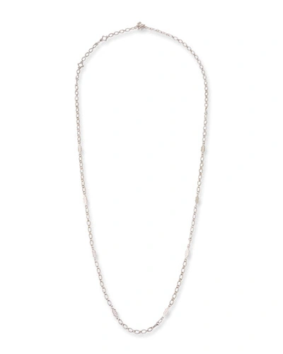 Shop Armenta New World Scroll-link Necklace In Gray