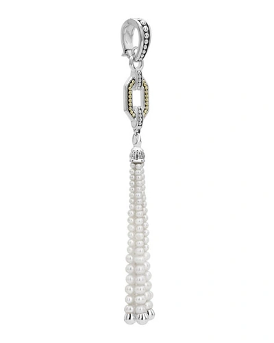 Shop Lagos Luna Pearl Tassel Pendant Necklace