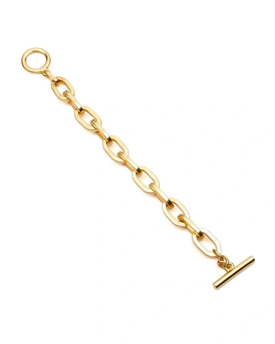 Shop Ben-amun 24k Gold Electroplate Oval Link Chain Bracelet