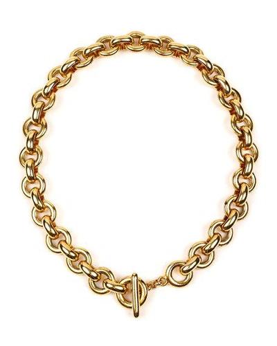 Shop Ben-amun Round-link Chain Necklace In Gold