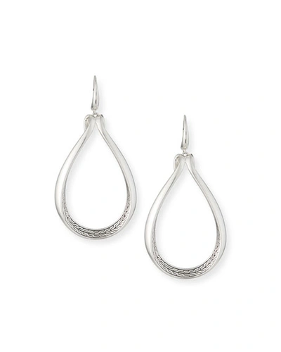 Shop John Hardy Classic Chain Pear Drop Earrings In Sterling Silver