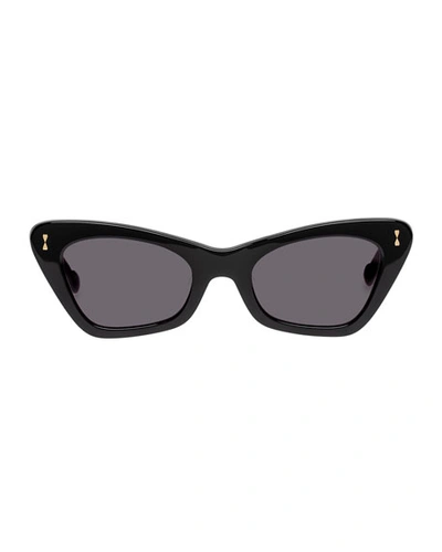 Shop Zimmermann Tallow Cat-eye Acetate Sunglasses In Black