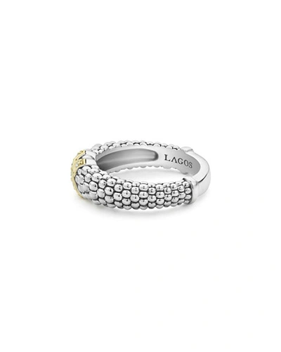 Shop Lagos Embrace Diamond-x Ring W/ 18k Gold