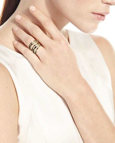 Shop Alexis Bittar Layered Ring In Gold