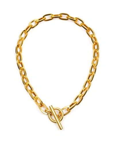 Shop Ben-amun 24k Gold Electroplate Oval Link Chain Necklace