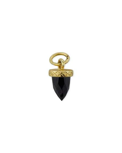 Shop Jude Frances 18k Petite Black Spinel Bullet Earring Charm, Single