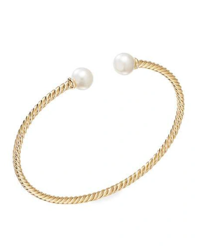 Shop David Yurman Solari 18k Gold 7mm Pearl Bracelet