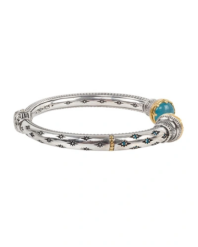 Shop Konstantino Astria Aquamarine Hinged Bracelet