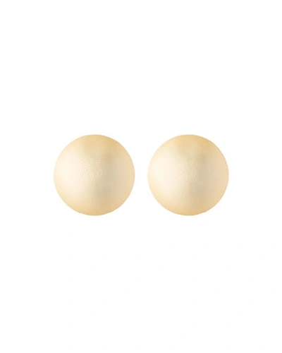 Shop Alexis Bittar Medium Dome Clip Earrings In Gold