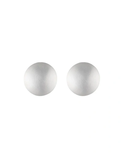 Shop Alexis Bittar Medium Dome Clip Earrings In Silver