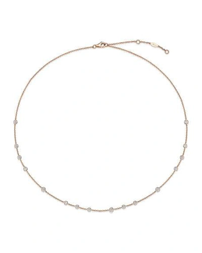 Shop Memoire 18k Rose Gold Dazzle By-the-yard Diamond Necklace