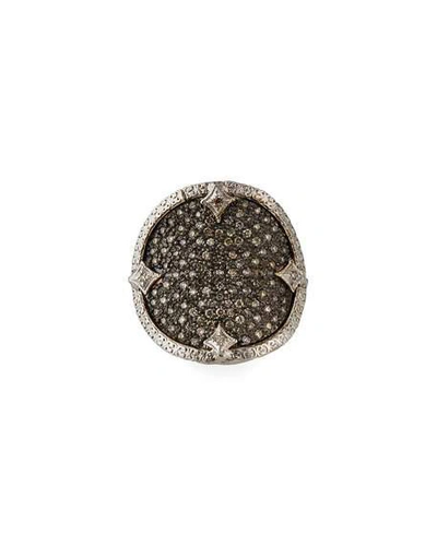 Shop Armenta New World Diamond Disc Ring In Gray