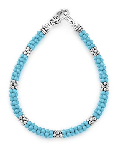 Shop Lagos Blue Caviar Ceramic Station Bracelet