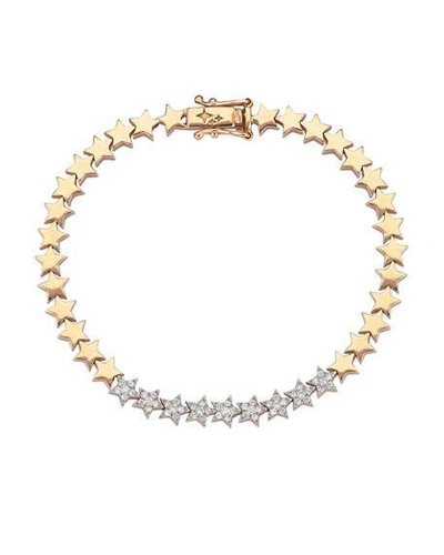 Shop Kismet By Milka 14k Rose Gold Diamond-star Bracelet