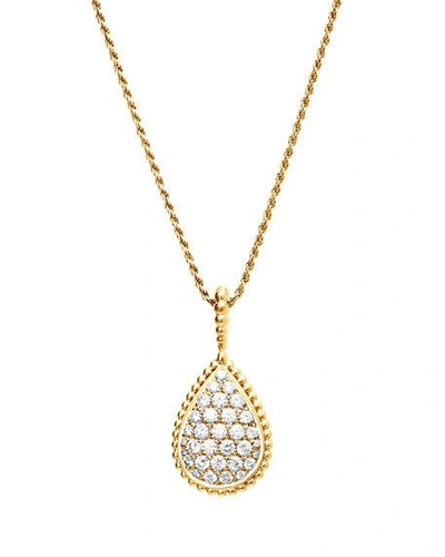 Shop Boucheron Serpent Boheme Gold Diamond Pendant Necklace