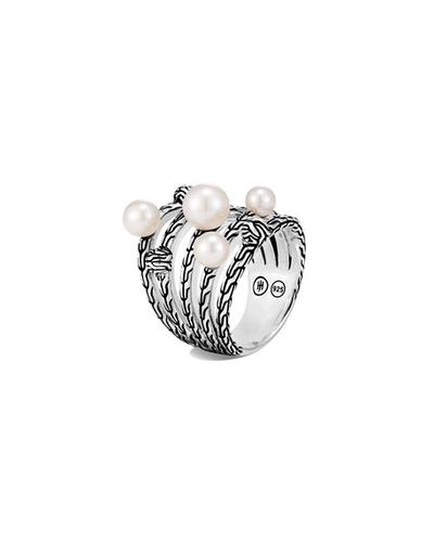 Shop John Hardy Classic Chain Multi-pearl Ring