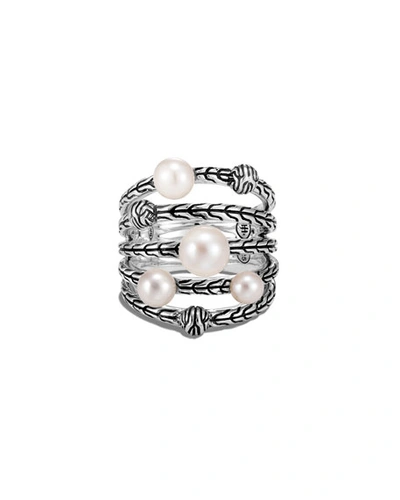 Shop John Hardy Classic Chain Multi-pearl Ring