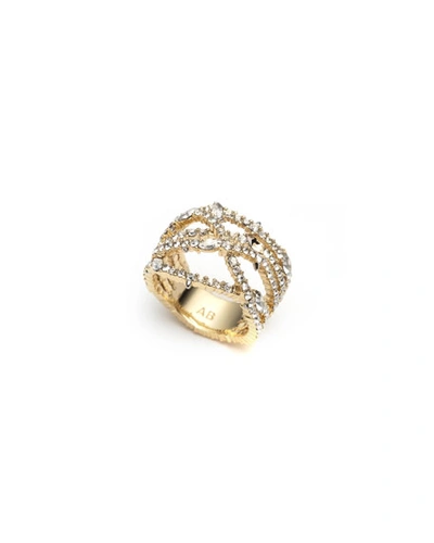 Shop Alexis Bittar Pave Orbiting Ring In Gold