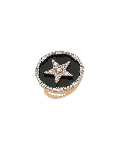 Shop Beegoddess Sirius Stat 14k Diamond Pave Ring